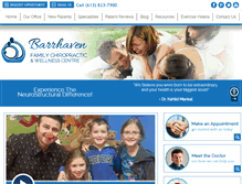 Tablet Screenshot of barrhavenwellnesscentre.com